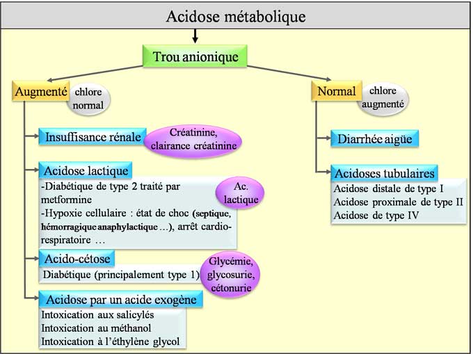 Etiologies des acidoses métaboliques